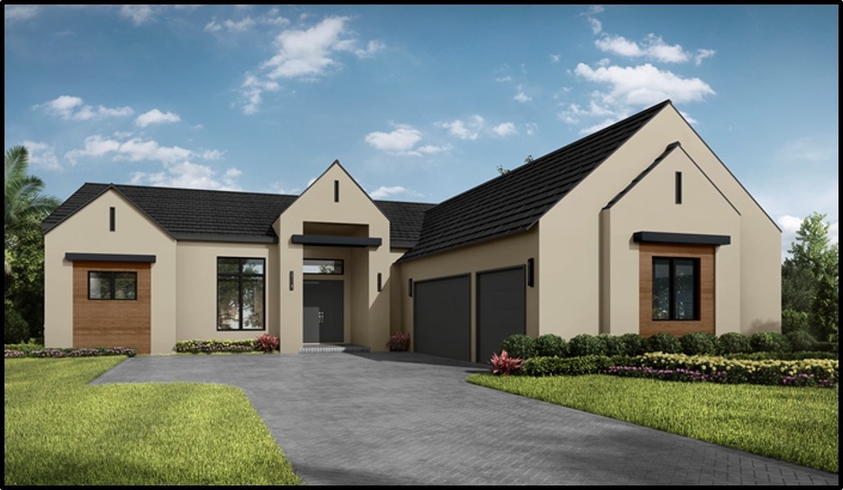Madison II Model Home for Stock Luxury Homes at Caymas in Naples
